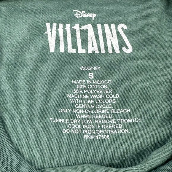 Disney Villains Women's Small It's Good To Be Bad Short Sleeve Tee Shirt Green - Picture 4 of 11